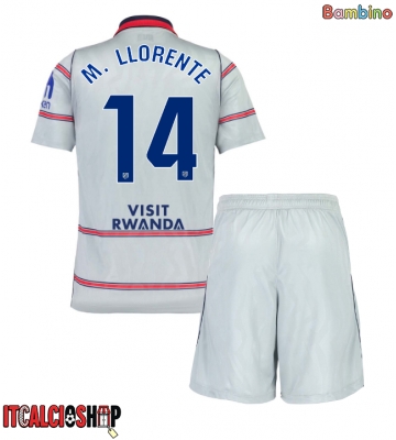 Atletico Madrid Marcos Llorente #14 Terza Maglia Bambino 2026-27 Manica Corta (+ Pantaloni corti)